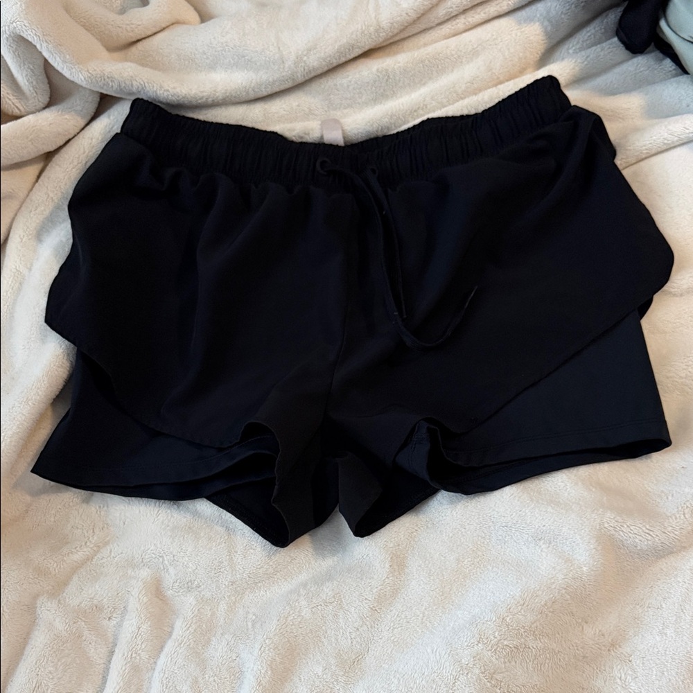 Fashion Nova Midnight Black Athletic Shorts